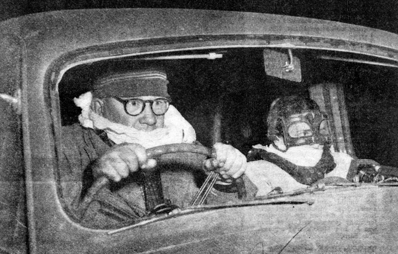 1954 Redex Trial Goggles and Glasses Instead of Windscreen